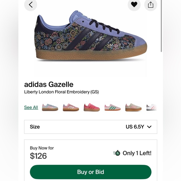 Adidas gazelle j
London floral embroidery 
Brand new - Picture 13 of 13